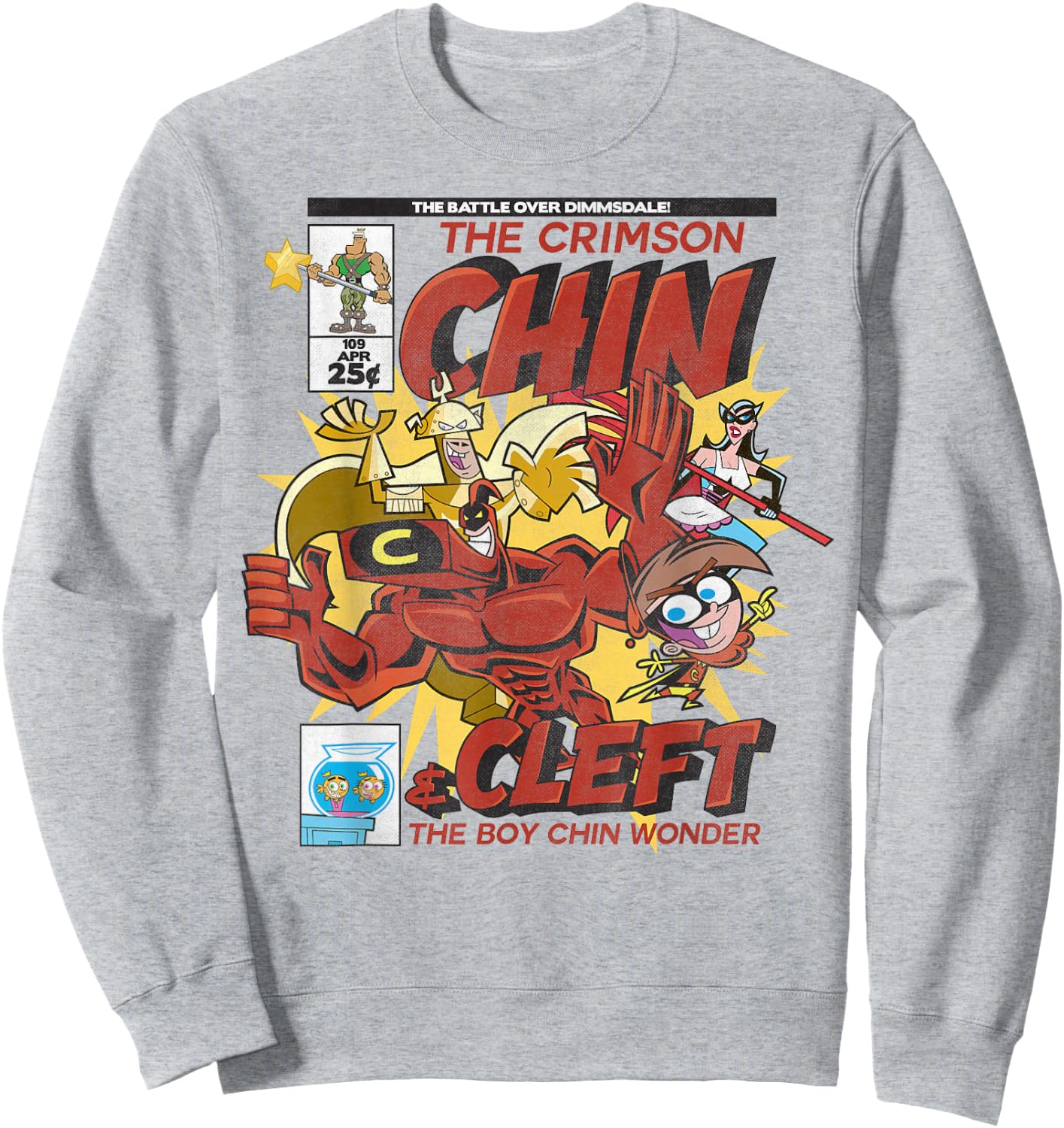 Nickelodeon Hey Arnold Crimson Chin Sweatshirt - Sweatshirt | Ash
