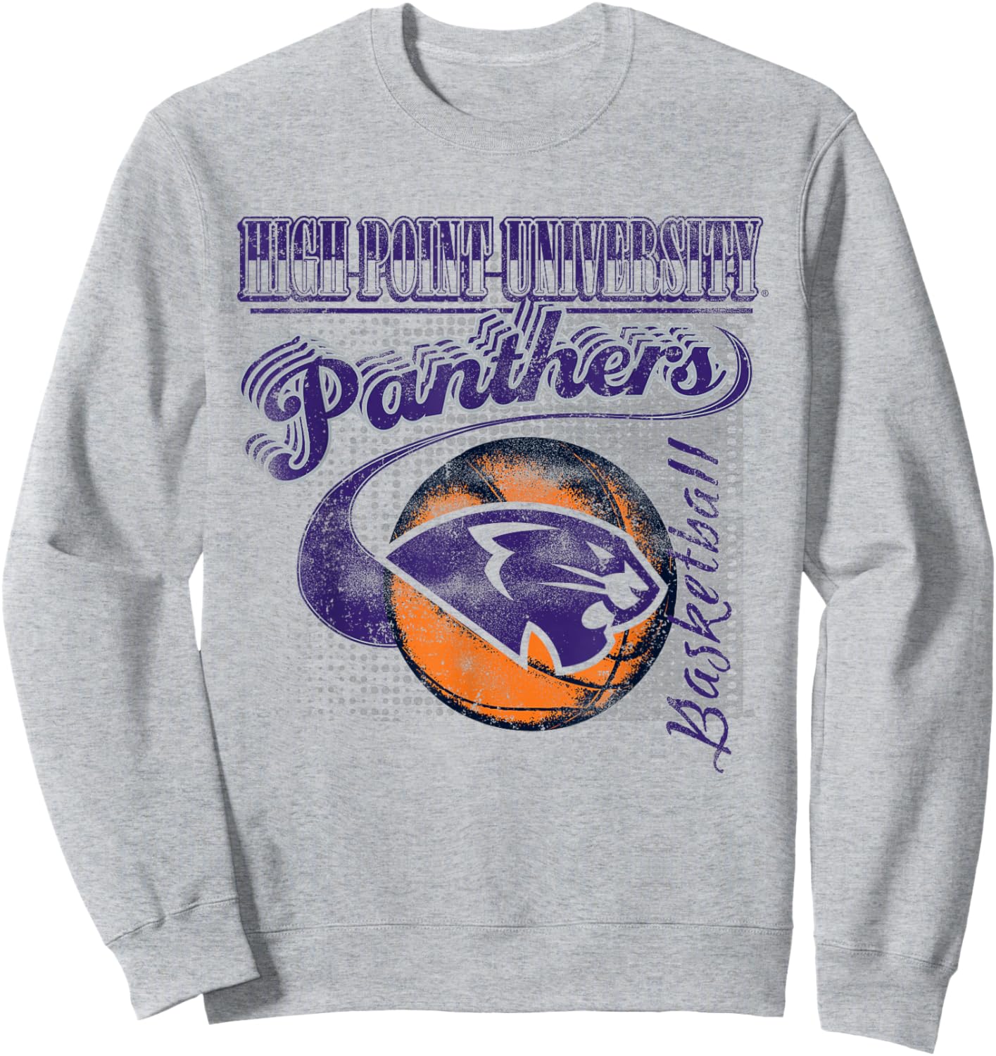 High Point Panthers Basketball Retro White Sweatshirt - Sweatshirt | Ash