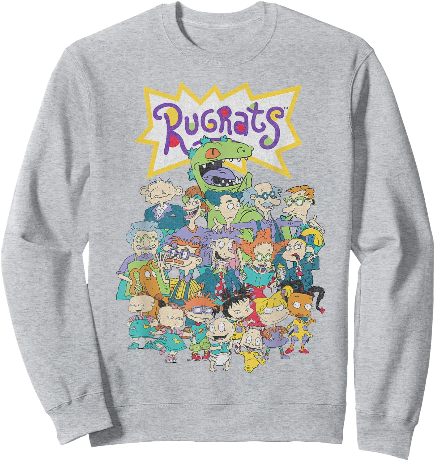 Nickelodeon Rugrats Full Character Portrait Sweatshirt - Sweatshirt | Ash