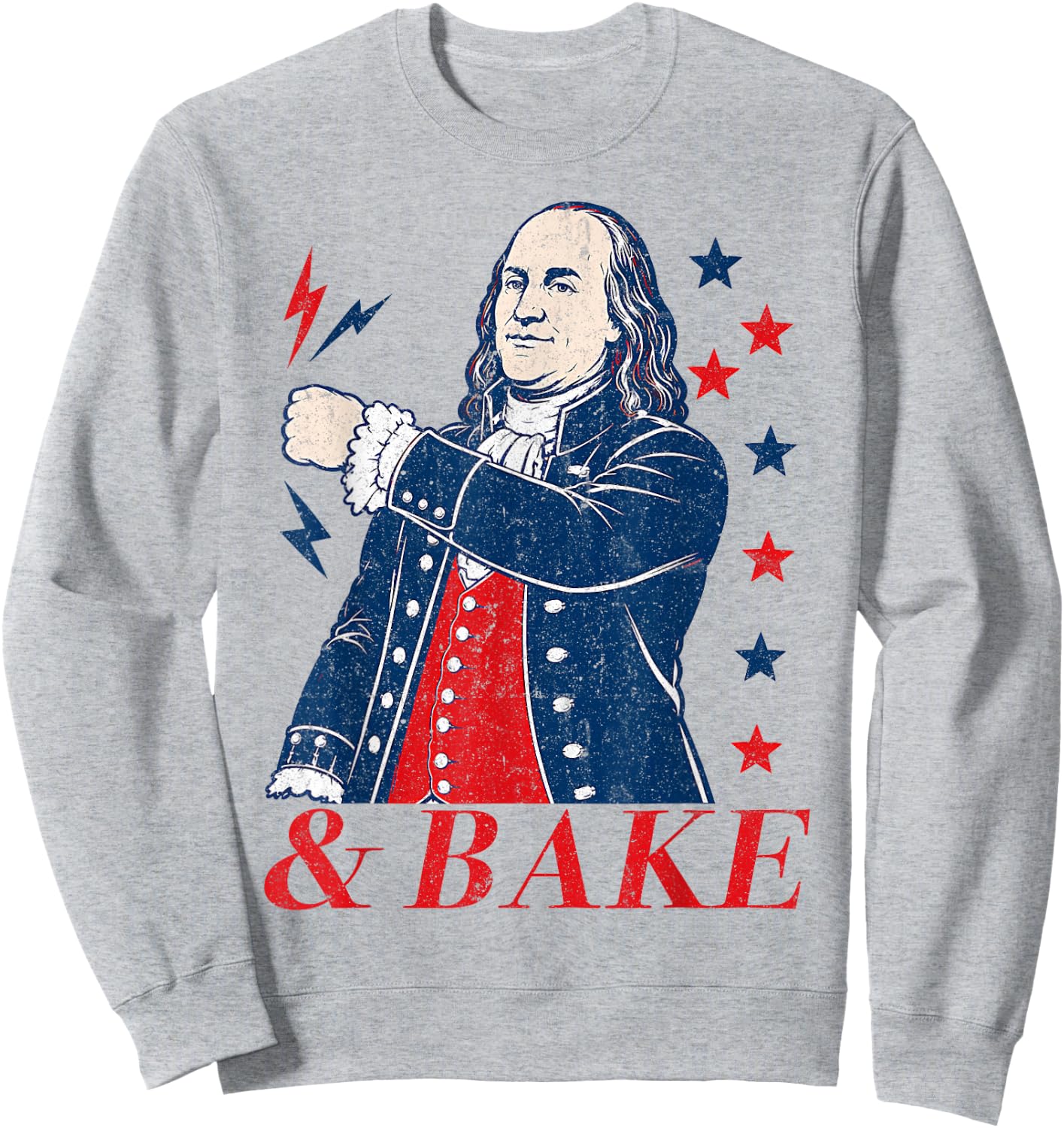 Funny Shake and Bake 4th of July Couple Matching Sweatshirt - Sweatshirt | Ash