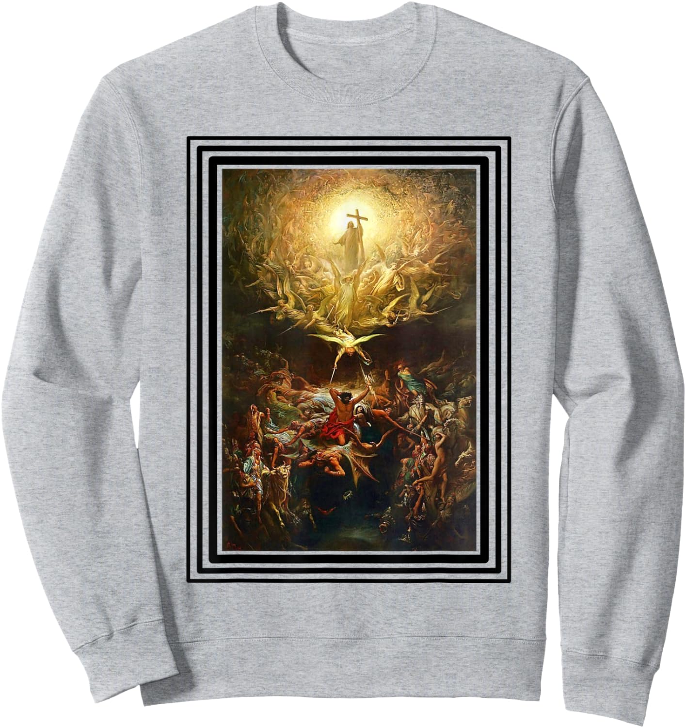 Triumph Of Christianity - Artistic Painting Sweatshirt - Sweatshirt | Ash