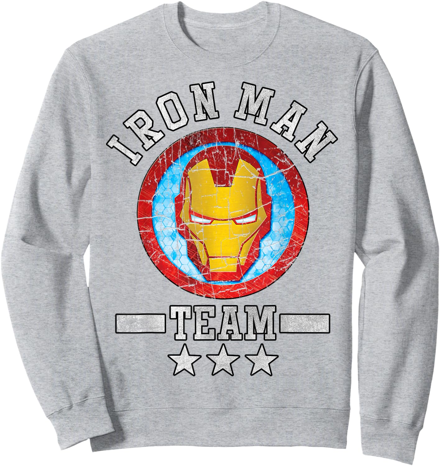 Marvel Avengers Assemble Iron Man Team Graphic Sweatshirt - Sweatshirt | Ash