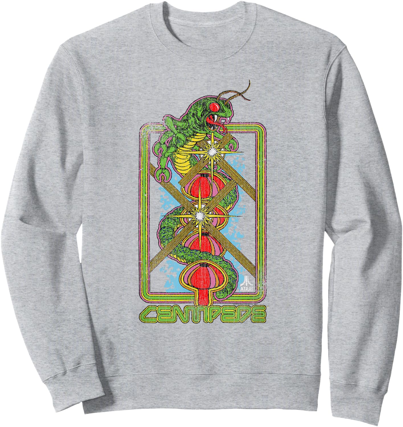 ATARI Centipede Vertical Art Sweatshirt - Sweatshirt | Ash