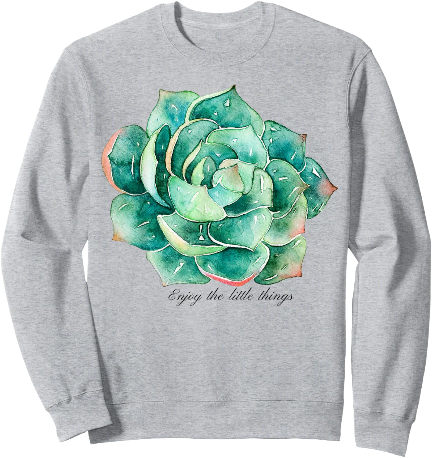 Succulent Shirt Women - Inspiration Succulent Sweatshirt - Sweatshirt | Ash