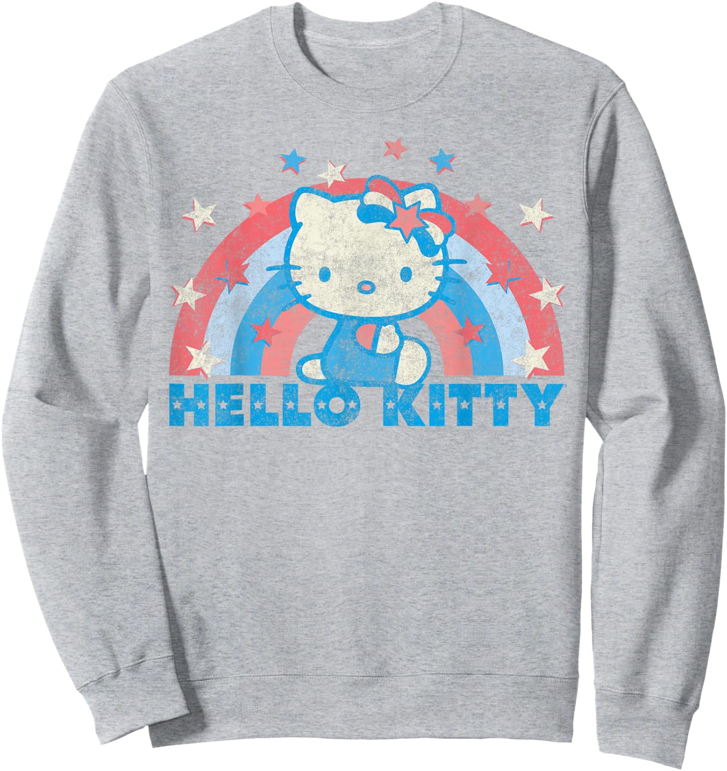 Hello Kitty America USA Rainbow Sweatshirt - Sweatshirt | Ash