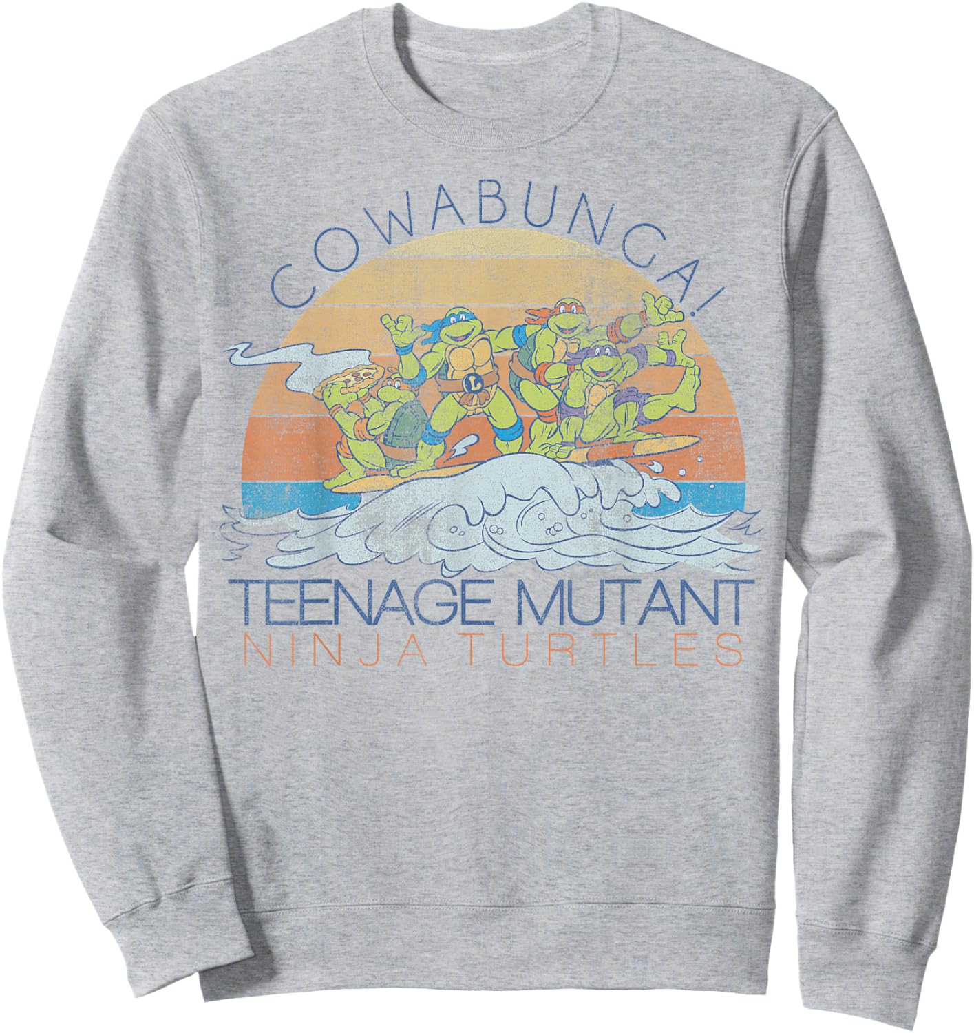 Teenage Mutant Ninja Turtles Cowabunga Surf -Shirt Sweatshirt - Sweatshirt | Ash