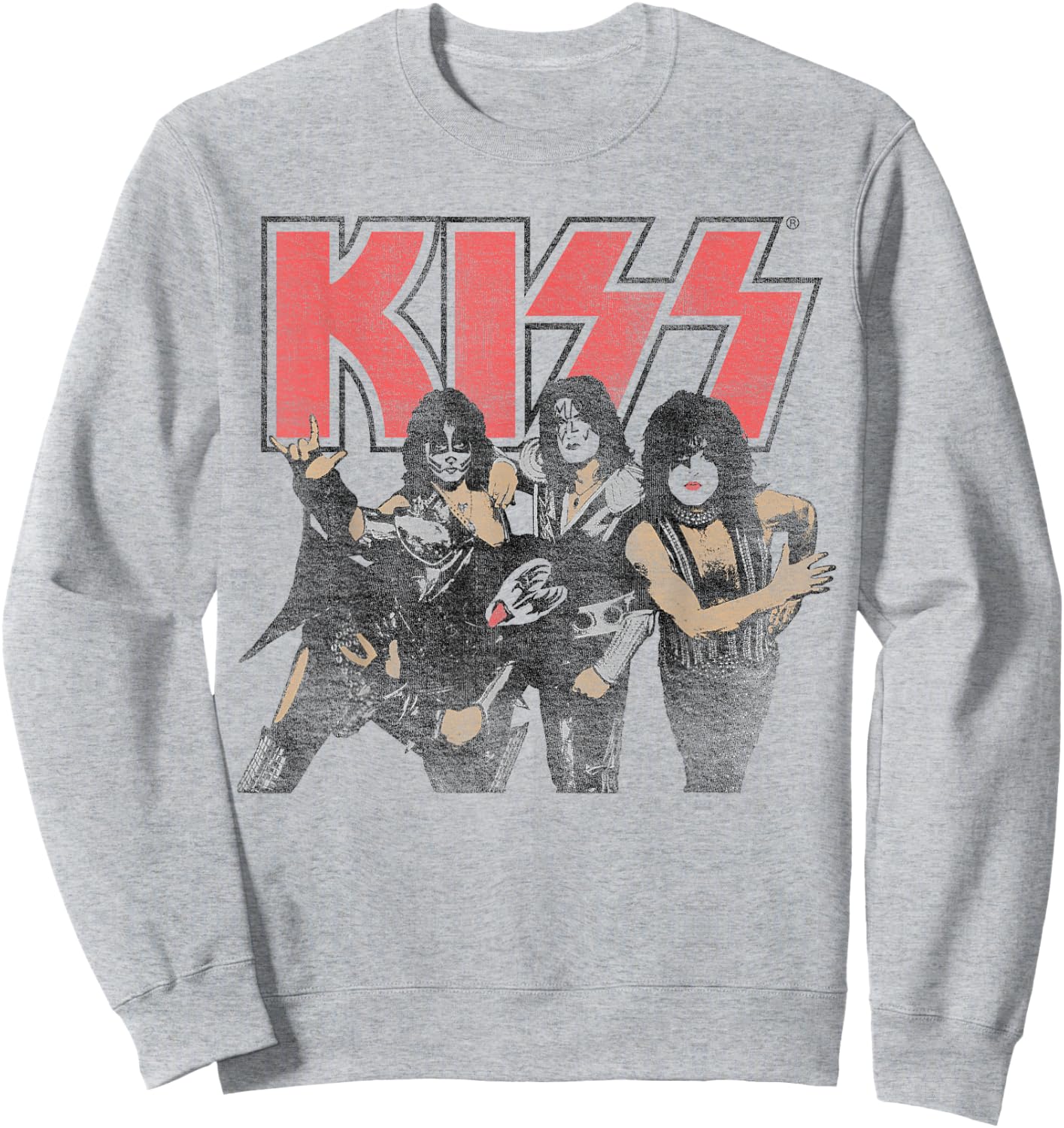 KISS - Shout it Out Loud Portrait Sweatshirt - Sweatshirt | Ash