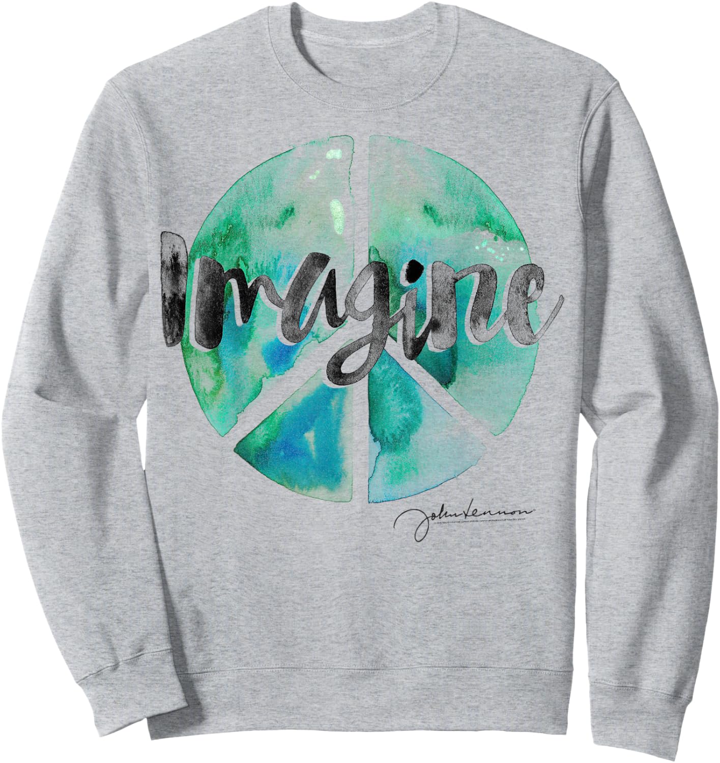 John Lennon - Peace Sign Sweatshirt - Sweatshirt | Ash
