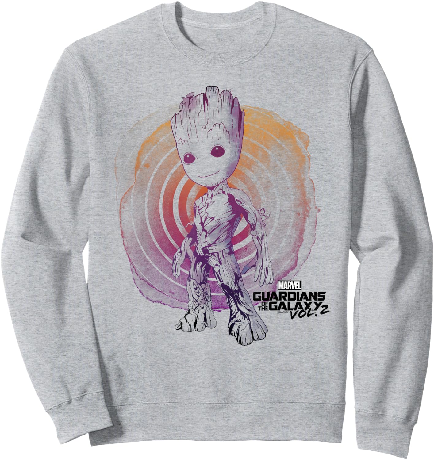 Marvel Guardians Vol. 2 Groot Watercolor Swirl C1 Sweatshirt - Sweatshirt | Ash
