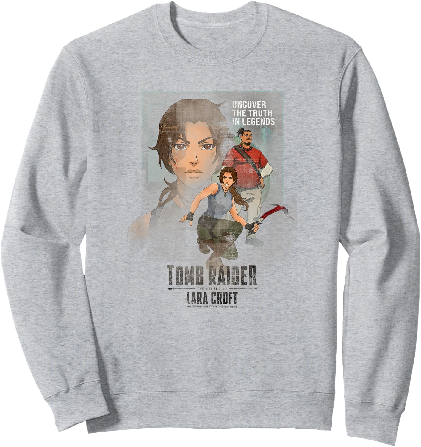 Tomb Raider: The Legend of Lara Croft Discover The Truth Sweatshirt - Sweatshirt | Ash