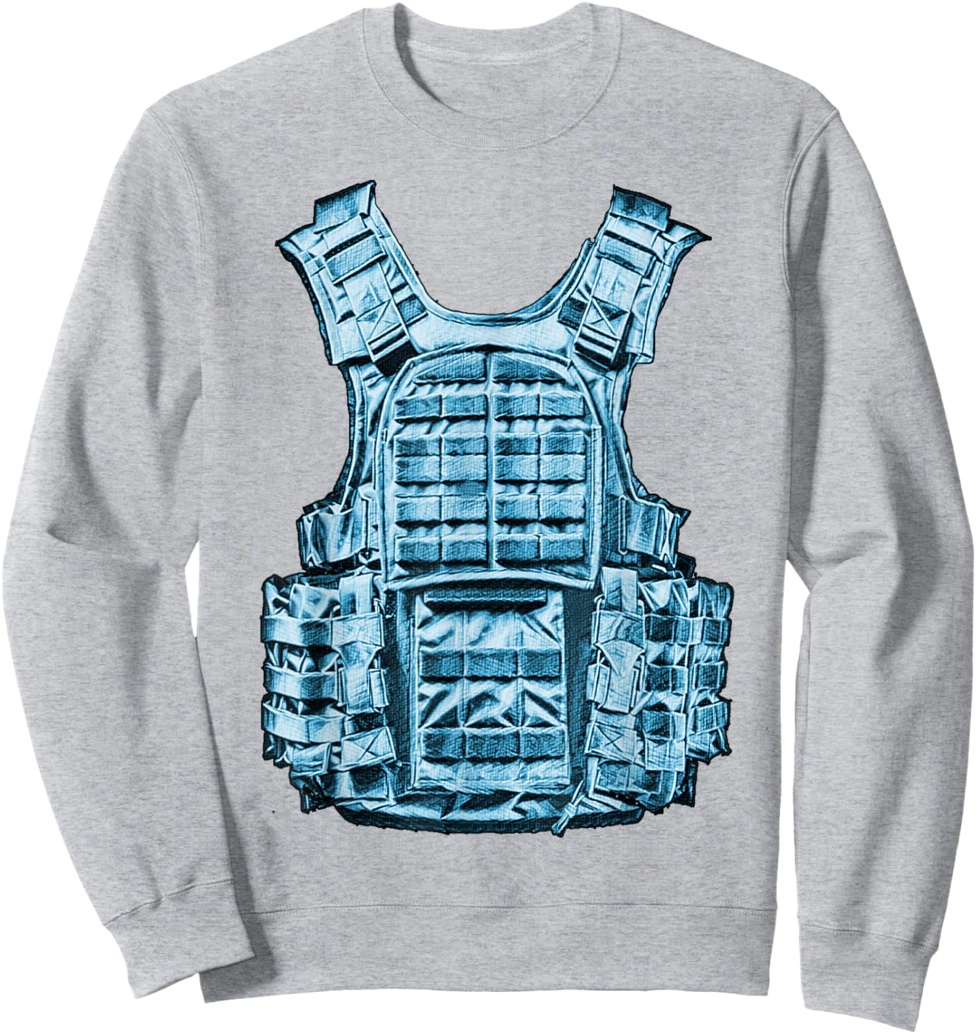 Blue Stay Ready WT Blue Graphic Sweatshirt - Sweatshirt | Ash