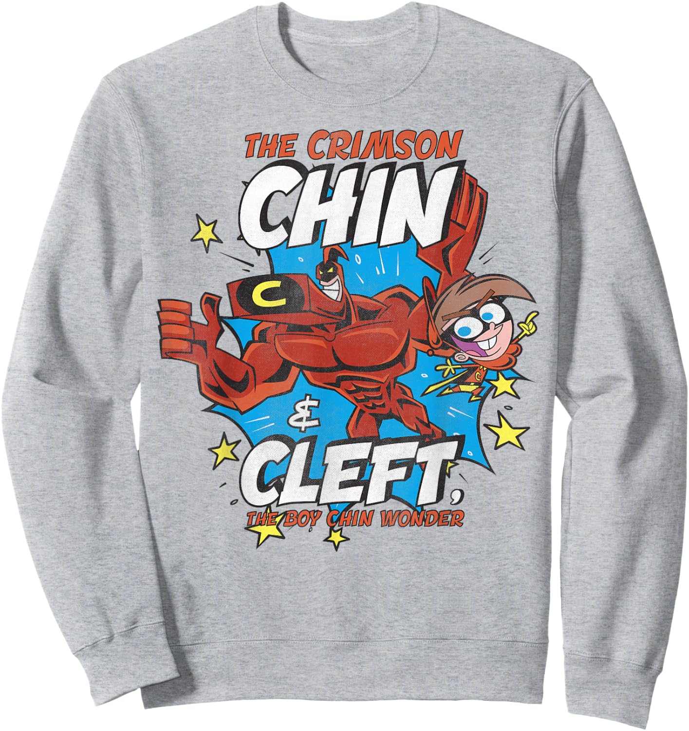 Nickelodeon The Crimson Chin And Cleft, The Boy Wonder Sweatshirt - Sweatshirt | Ash