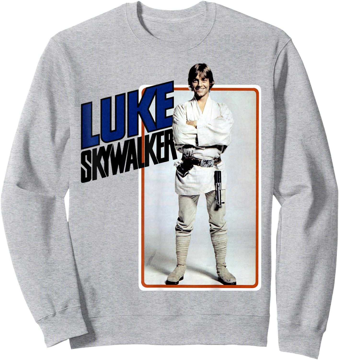 Star Wars Luke Skywalker Smiling Card Graphic Sweatshirt - Sweatshirt | Ash