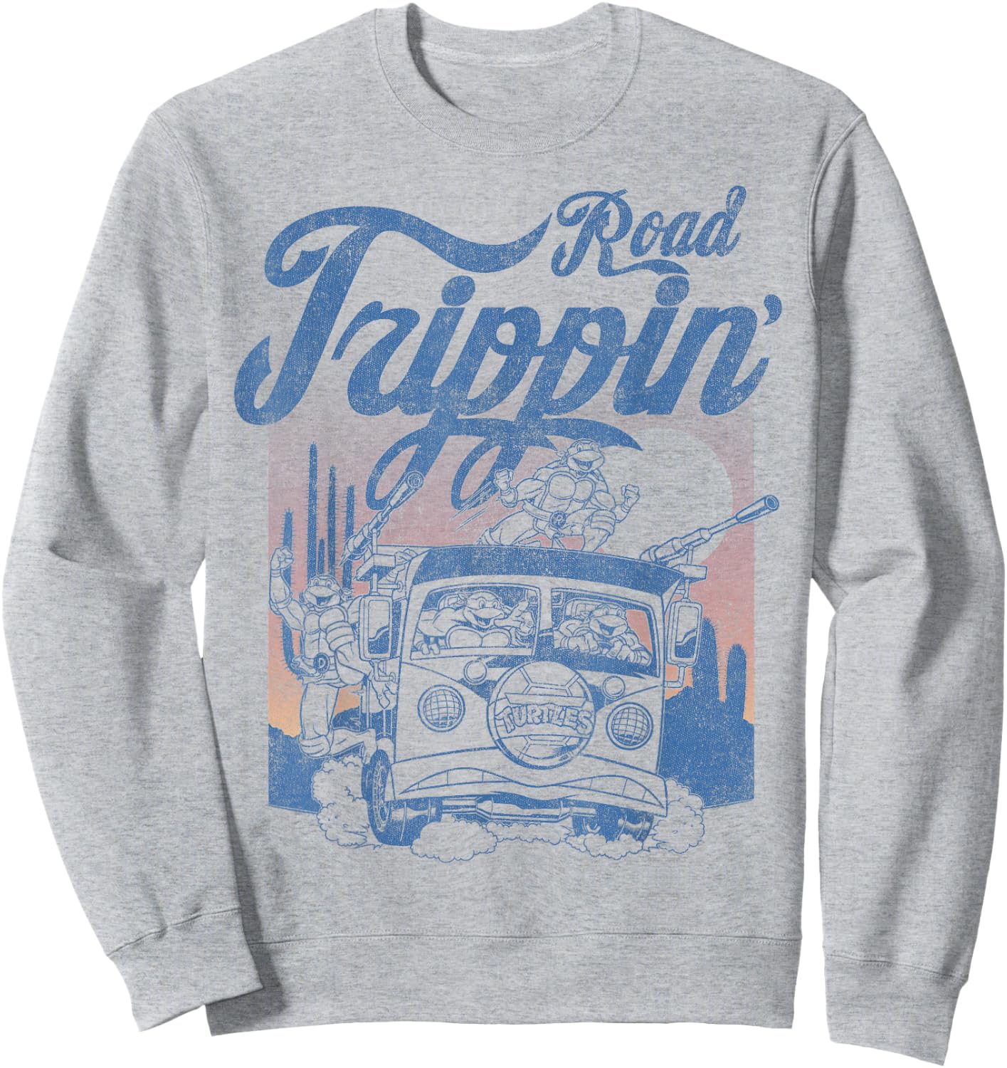 Teenage Mutant Ninja Turtles Vintage Road Squad Sweatshirt - Sweatshirt | Ash