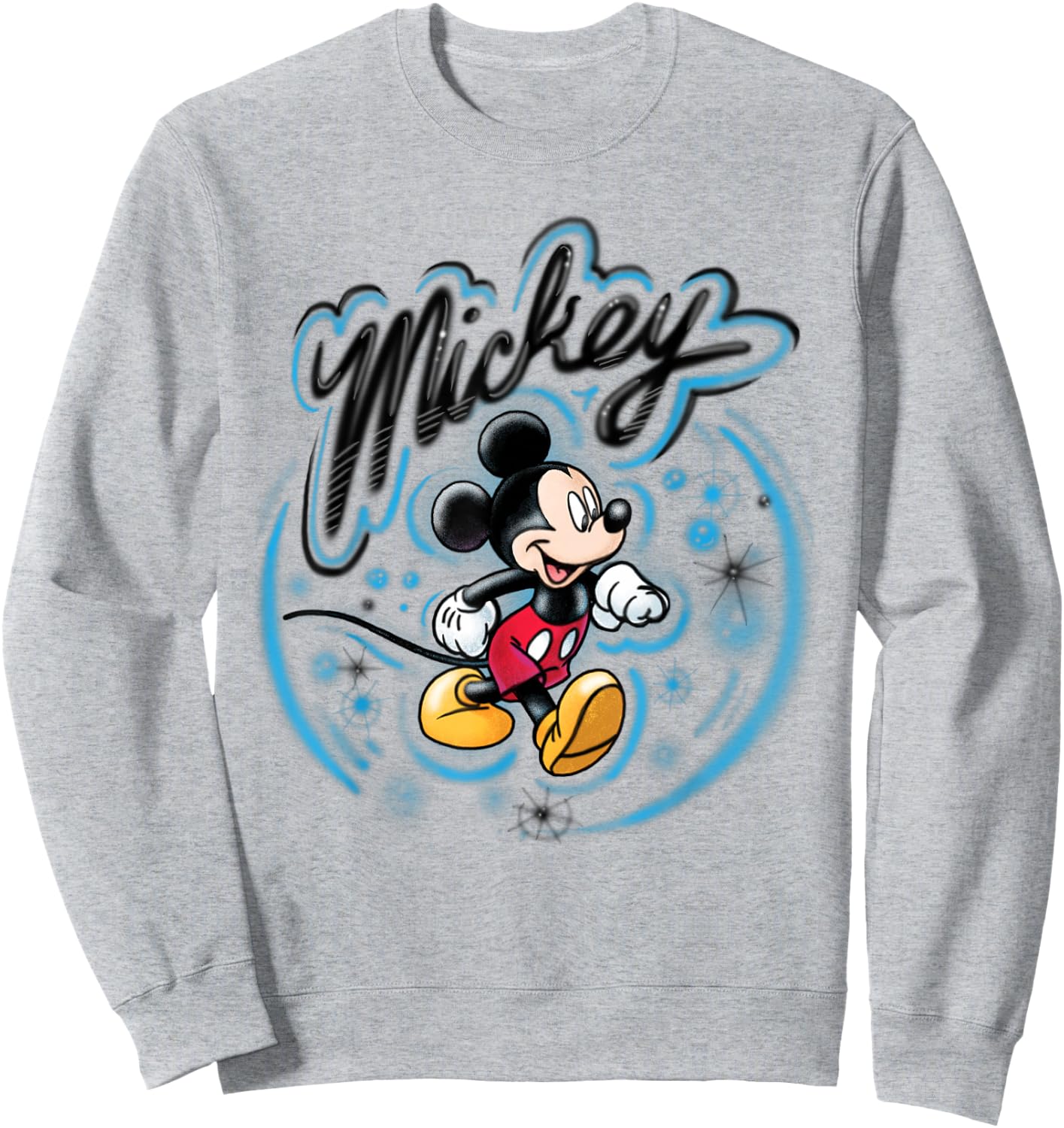 Disney Mickey Mouse Airbrush Sweatshirt - Sweatshirt | Ash