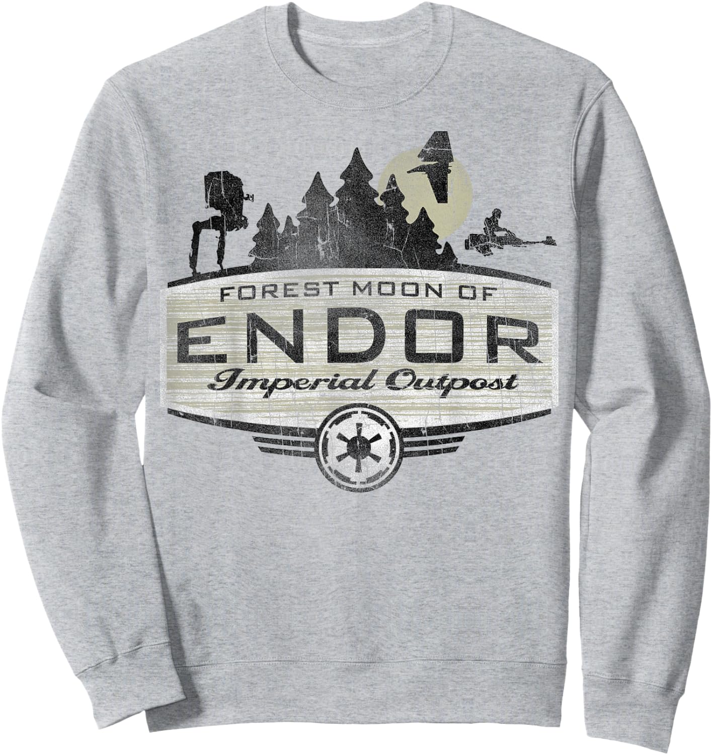 Star Wars Endor Imperial Outpost Destination Sweatshirt - Sweatshirt | Ash