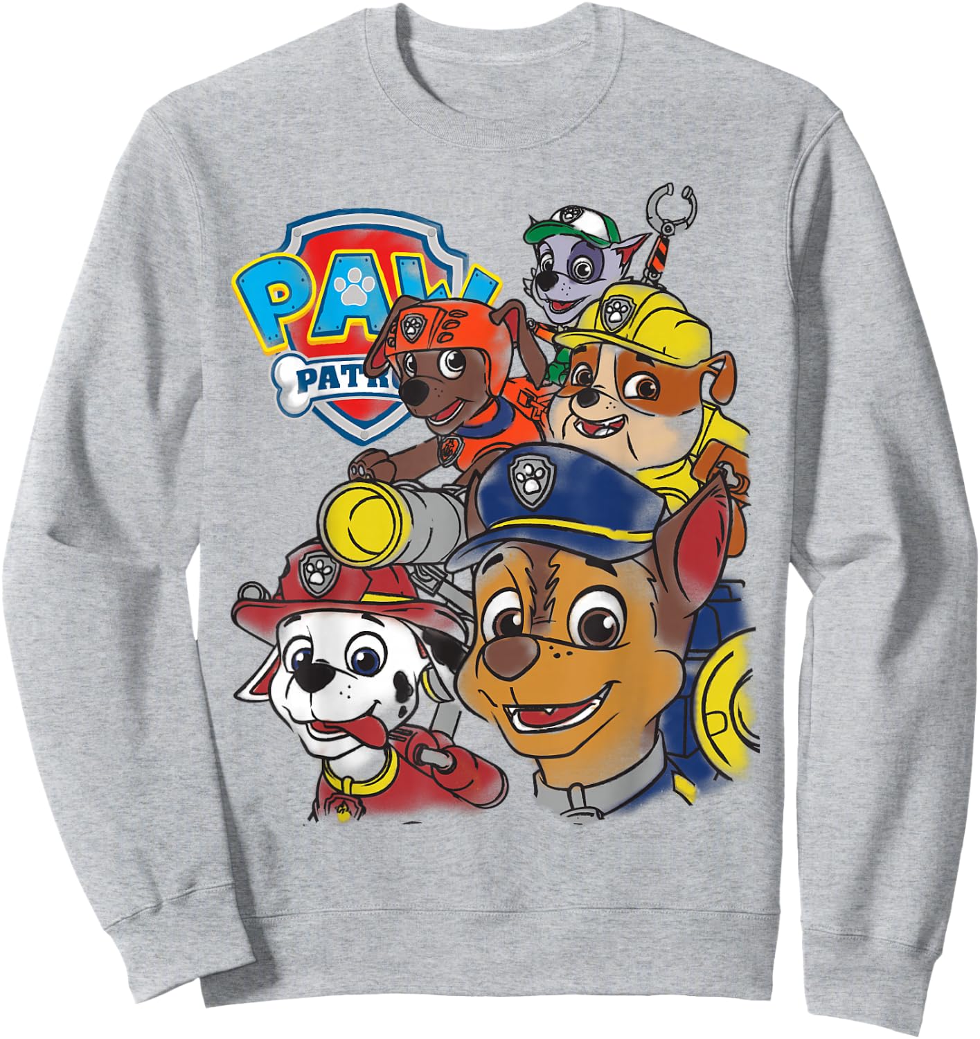 PAW Patrol Rescue Pup Group T- Shirts Sweatshirt - Sweatshirt | Ash