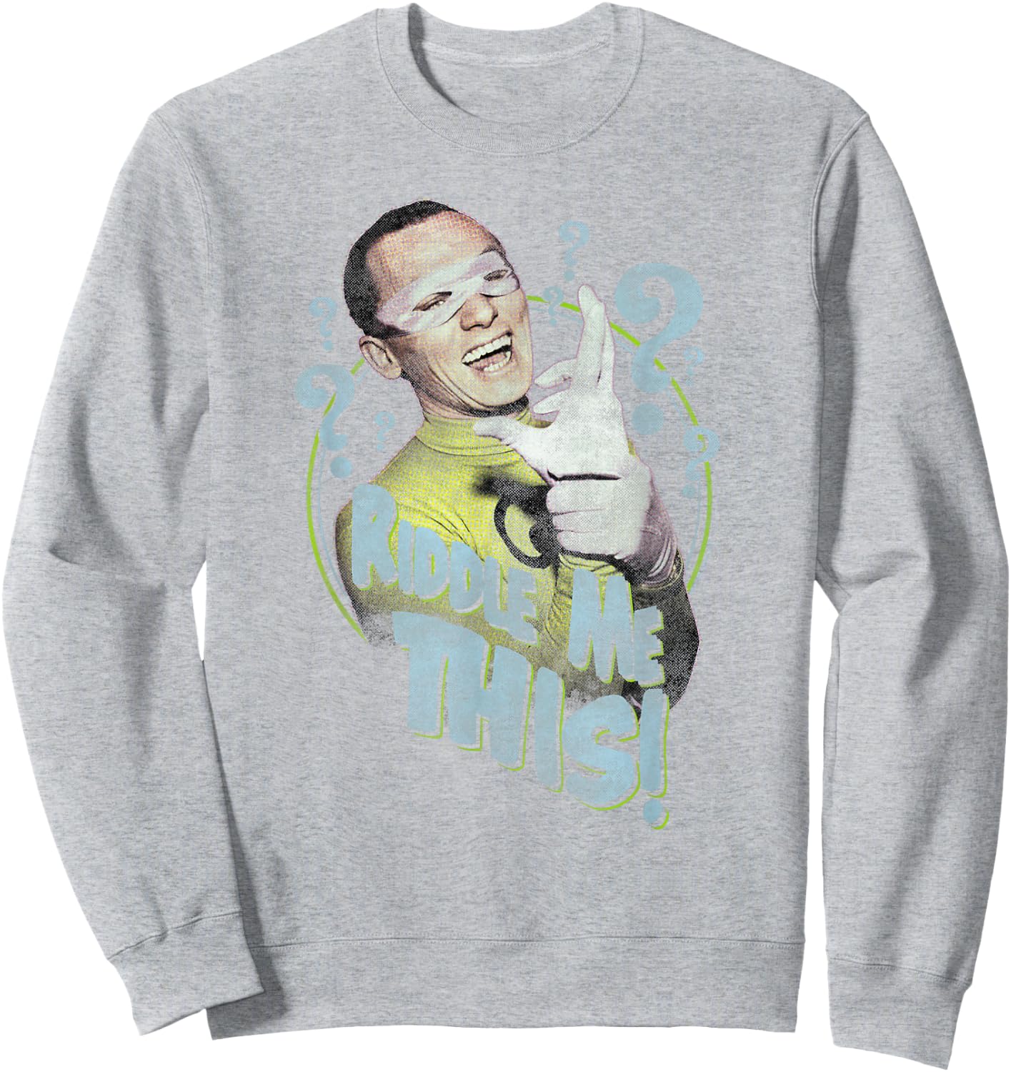 Batman Classic TV Series Riddle Me This T Shirt Sweatshirt - Sweatshirt | Ash