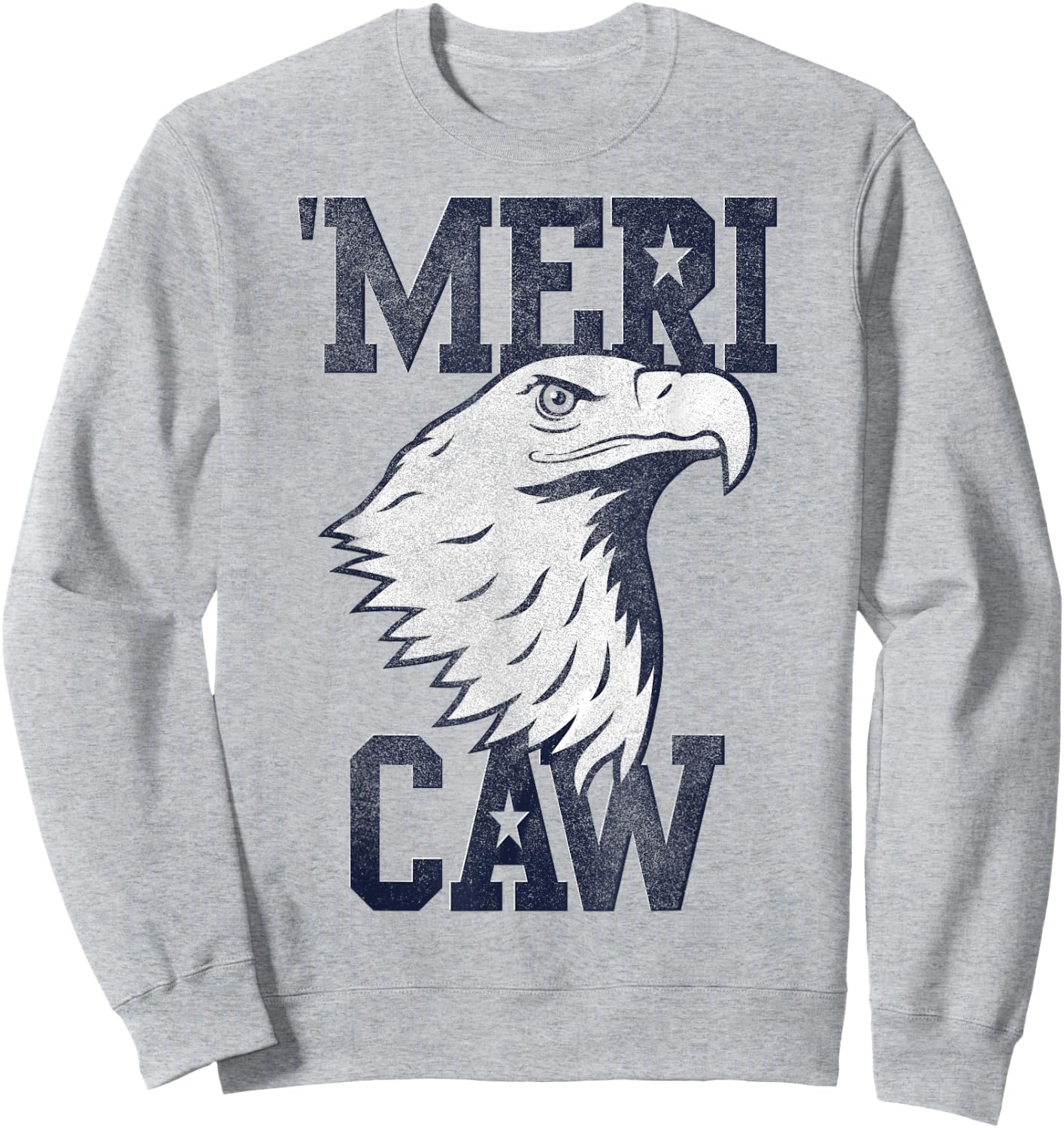 Meri Caw Eagle Head Sweatshirt - Sweatshirt | Ash