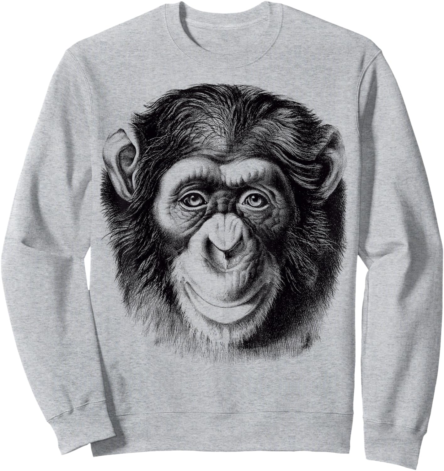 Chimpanzee Monkey Cool Chimpanzee Sweatshirt - Sweatshirt | Ash
