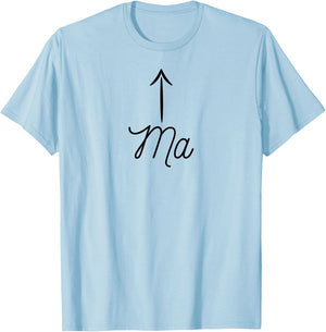 that says the word - Ma | Cute for moms T-Shirt - T-Shirt | Light Blue