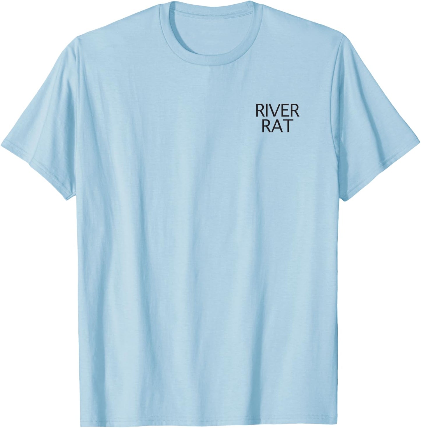 River Rat Pocket Print Summer Vacation Men Women Girls Kids T-Shirt - T-Shirt | Light Blue