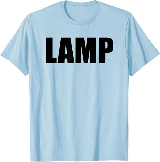 Lamp Costume Moth Meme Couple Fun Halloween Party T-Shirt - T-Shirt | Light Blue
