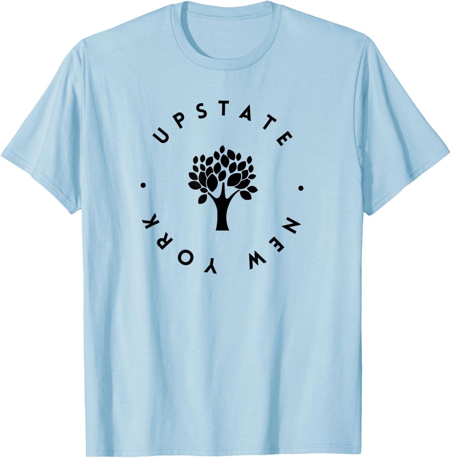 Upstate New York Tree, I love Upstate NY Design T-Shirt - T-Shirt | Light Blue