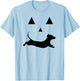 Halloween Pumpkin Dachshund Jack-o-lantern Costume T-Shirt - T-Shirt | Light Blue