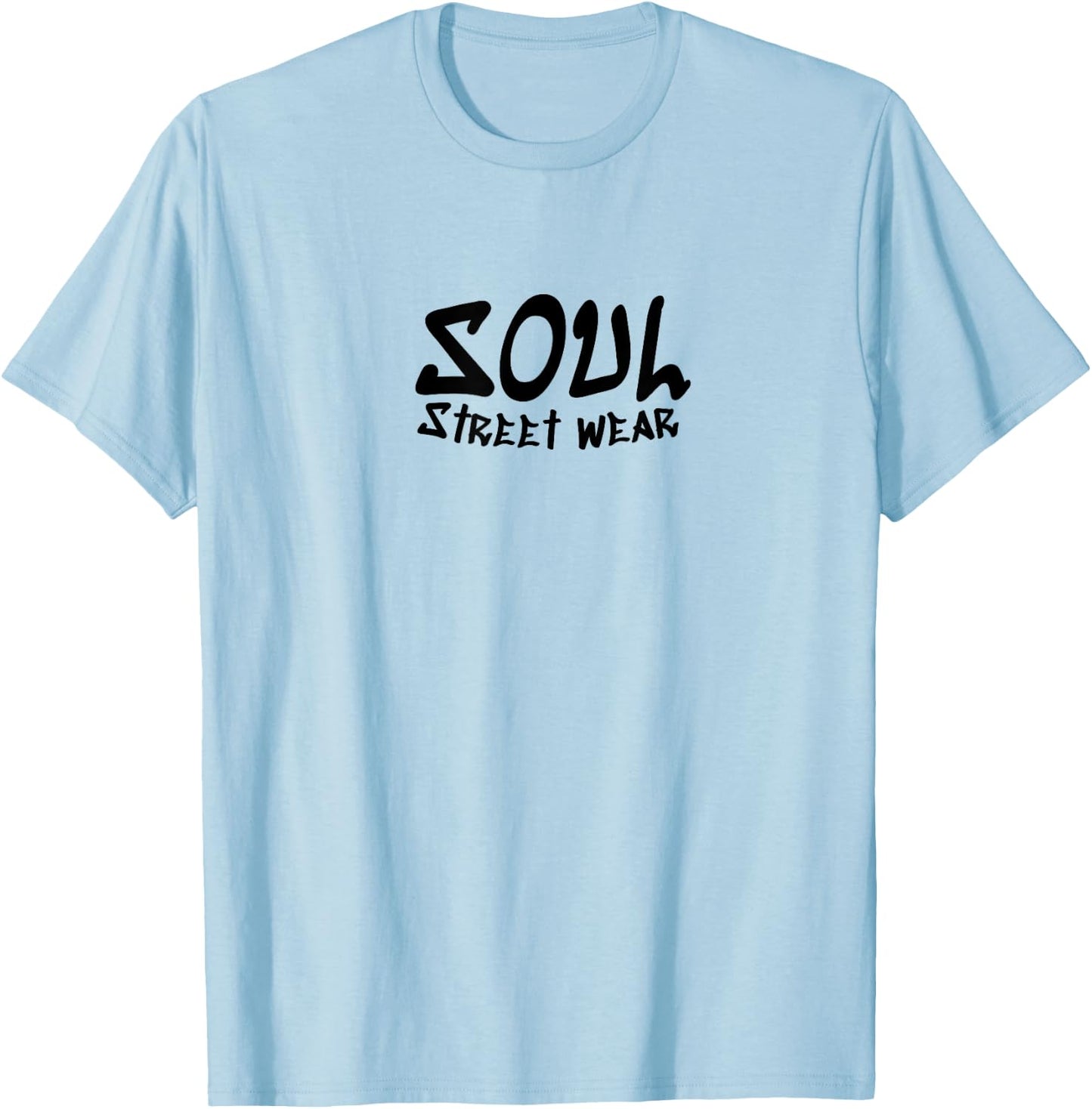 Soul Street Wear -Adults Grey , Classic Fit, Short Sleeve, Small T-Shirt - T-Shirt | Light Blue