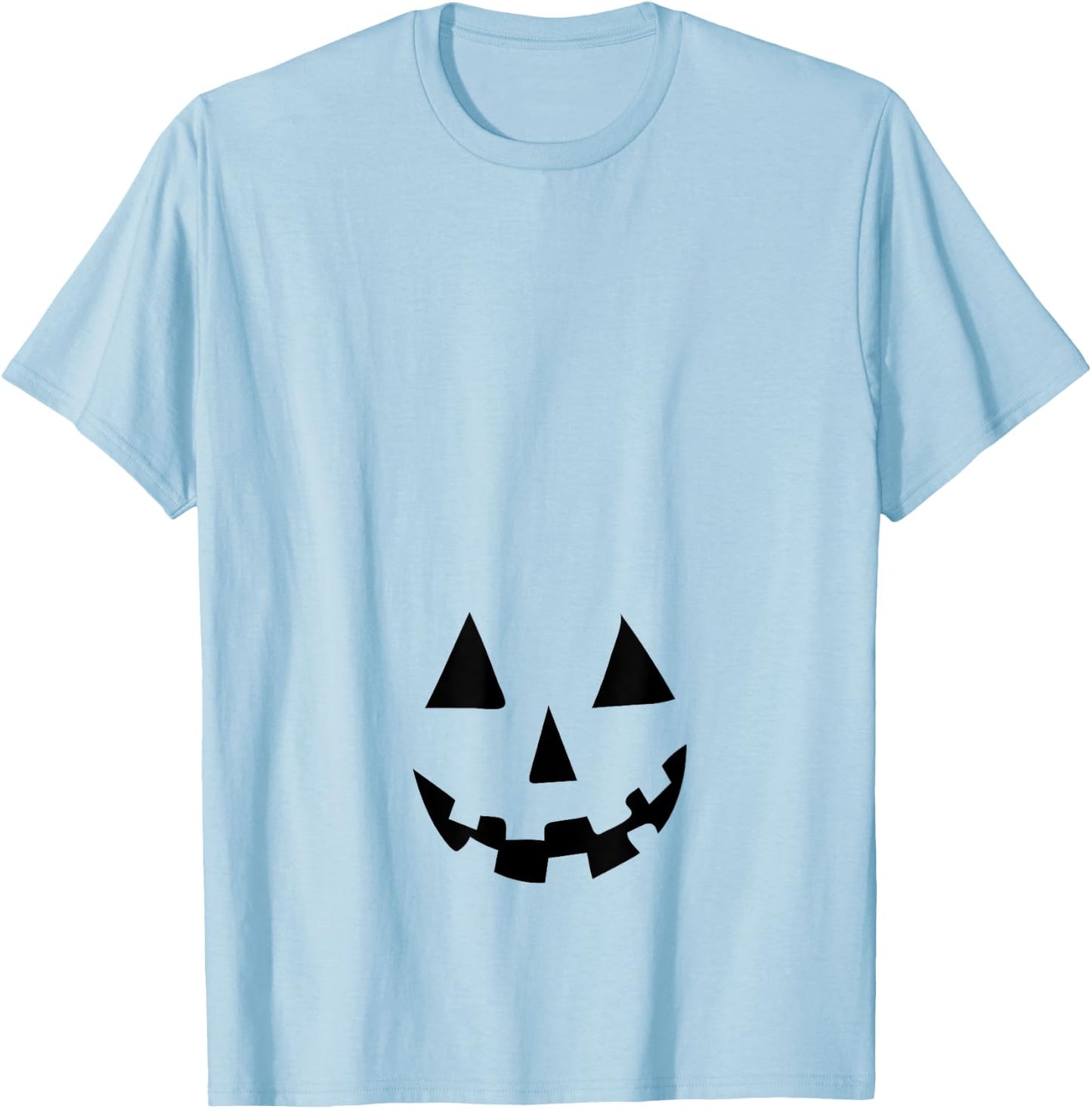 Pregnant Pumpkin Belly T shirt for Halloween Costume T-Shirt - T-Shirt | Light Blue