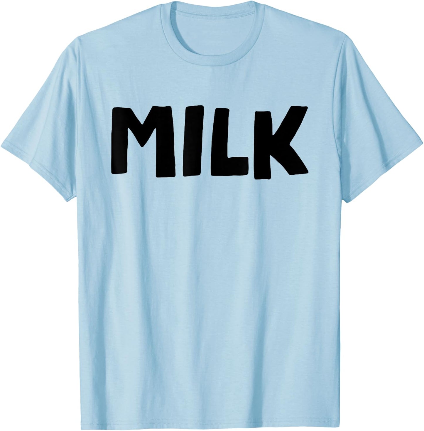 MILK and Cookies Couples Matching Halloween Easy Costume T-Shirt - T-Shirt | Light Blue