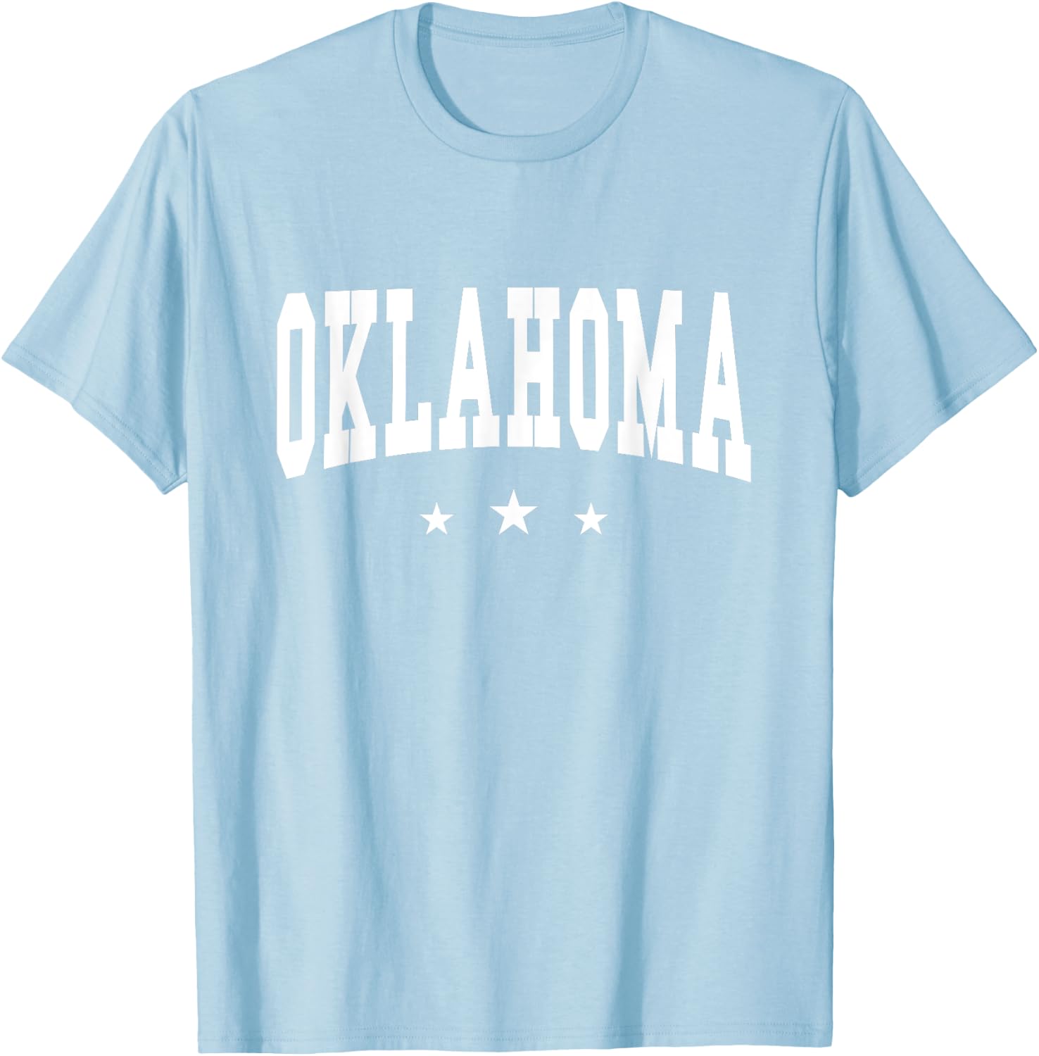Oklahoma - Preppy Varsity Pink - Throwback Design - Classic T-Shirt - T-Shirt | Light Blue