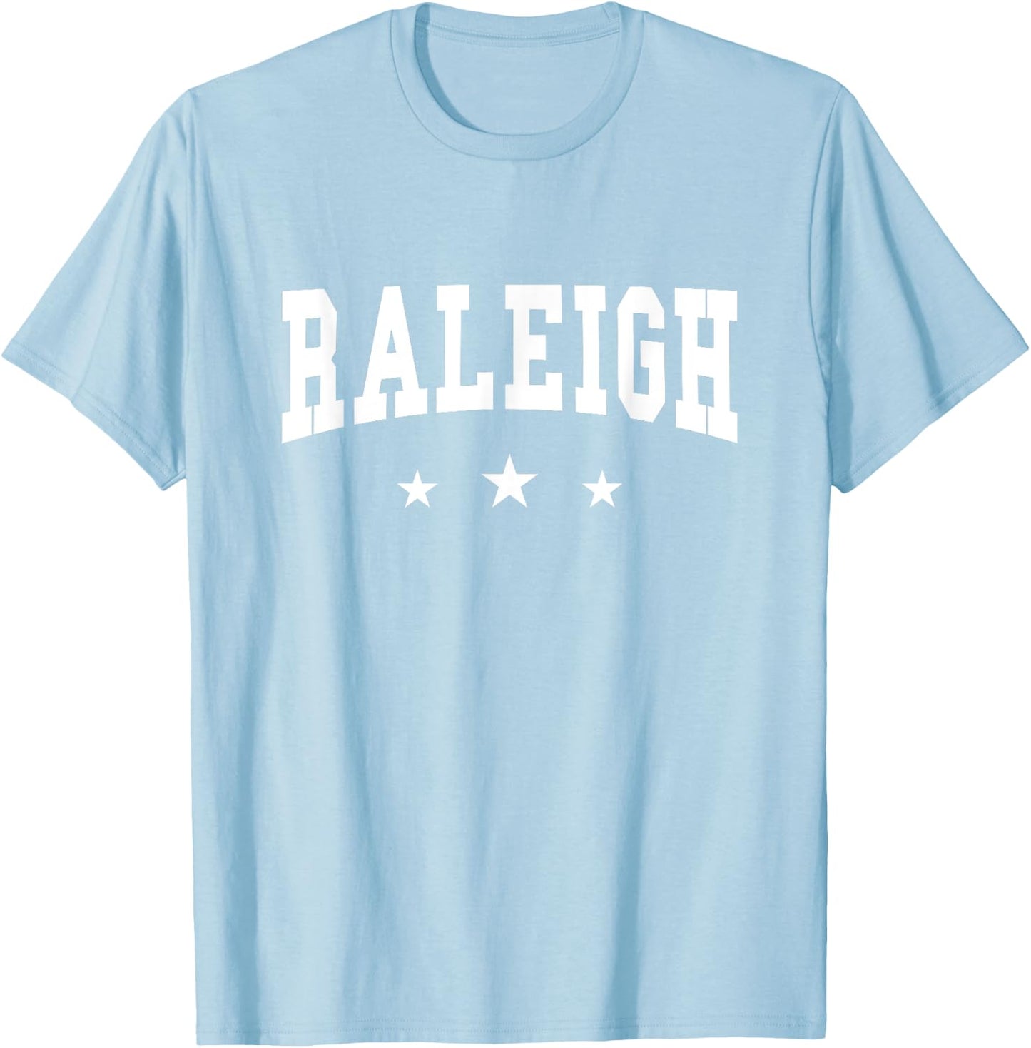 Raleigh - Preppy Varsity - Throwback Design - Classic T-Shirt - T-Shirt | Light Blue
