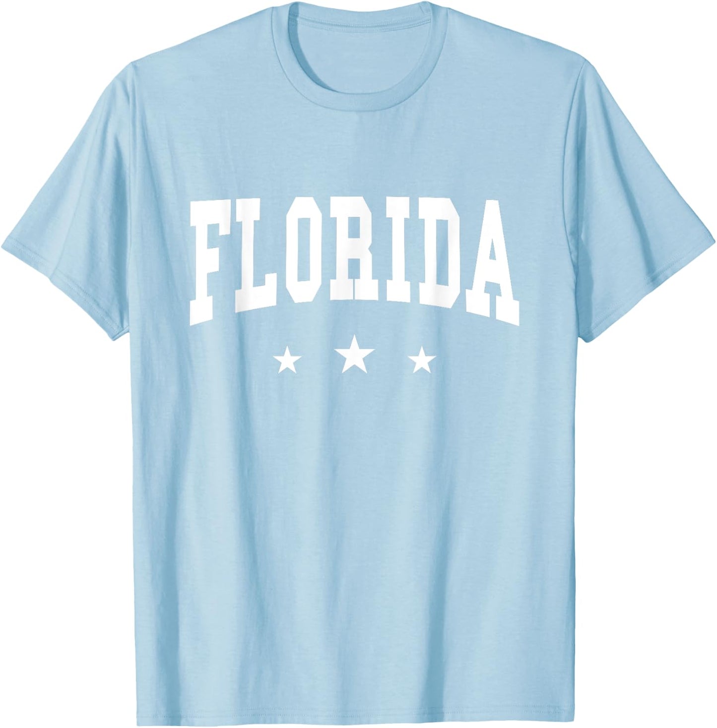 Florida - Preppy Varsity Pink - Throwback Design - Classic T-Shirt - T-Shirt | Light Blue