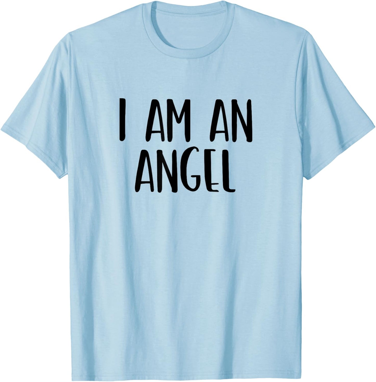 I Am A Angel Halloween I'm Simple Costume Lazy T-Shirt - T-Shirt | Light Blue