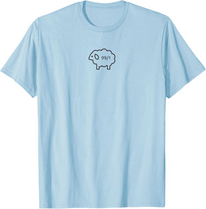 Lost Sheep - He Leaves the 99 for the 1 - Christian Gift T-Shirt - T-Shirt | Light Blue