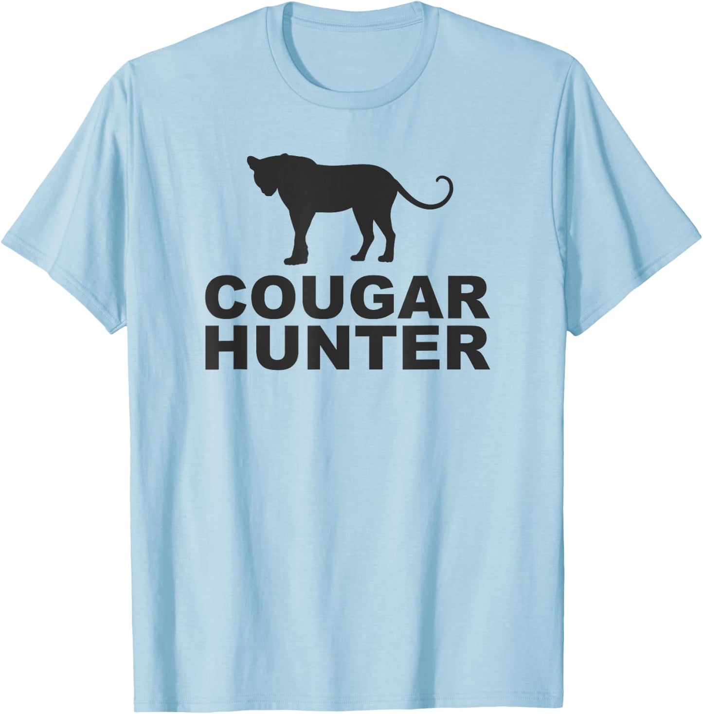Cougar Hunter Funny T-Shirt - T-Shirt | Light Blue