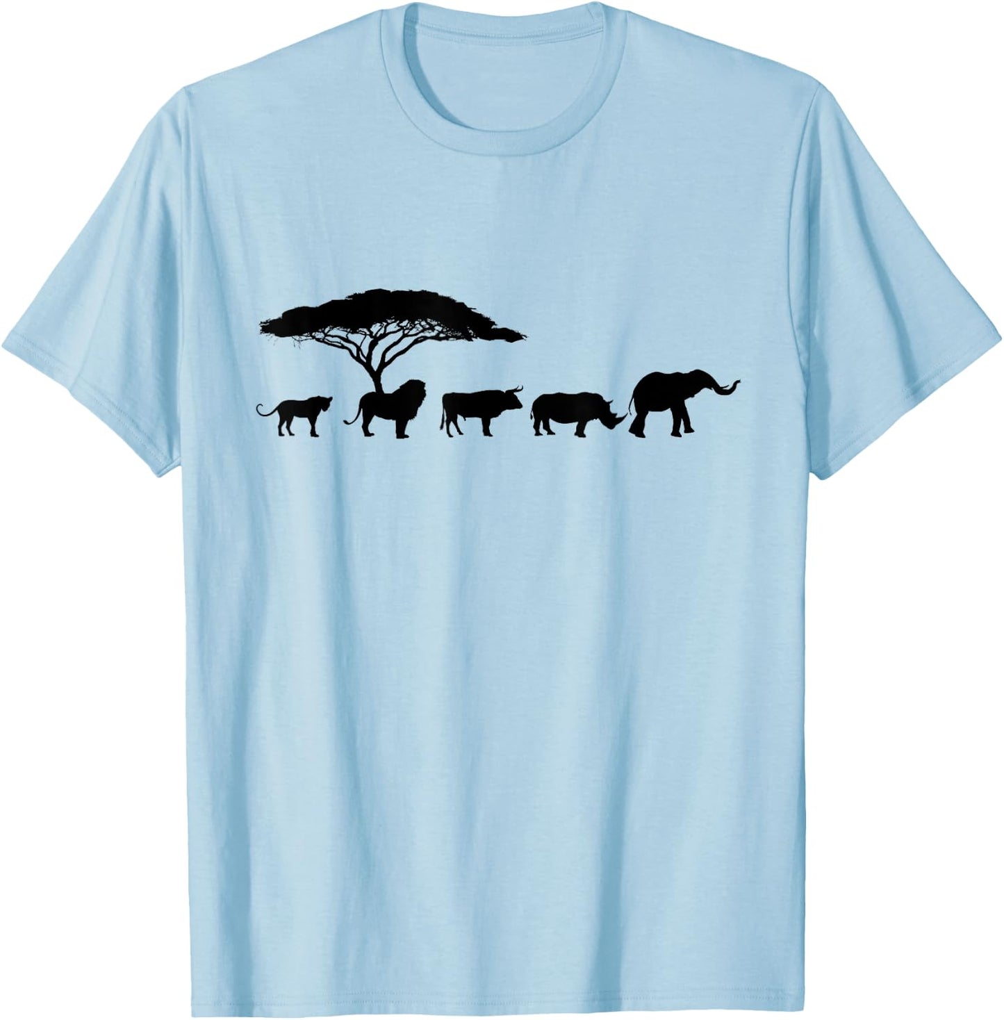 Africa The Big Five Animals | Kids Toddler BIG 5 T-Shirt - T-Shirt | Light Blue