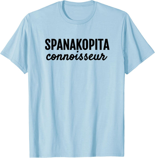 Spanakopita Connoisseur Greek Foodies Hangry T Shirt T-Shirt - T-Shirt | Light Blue