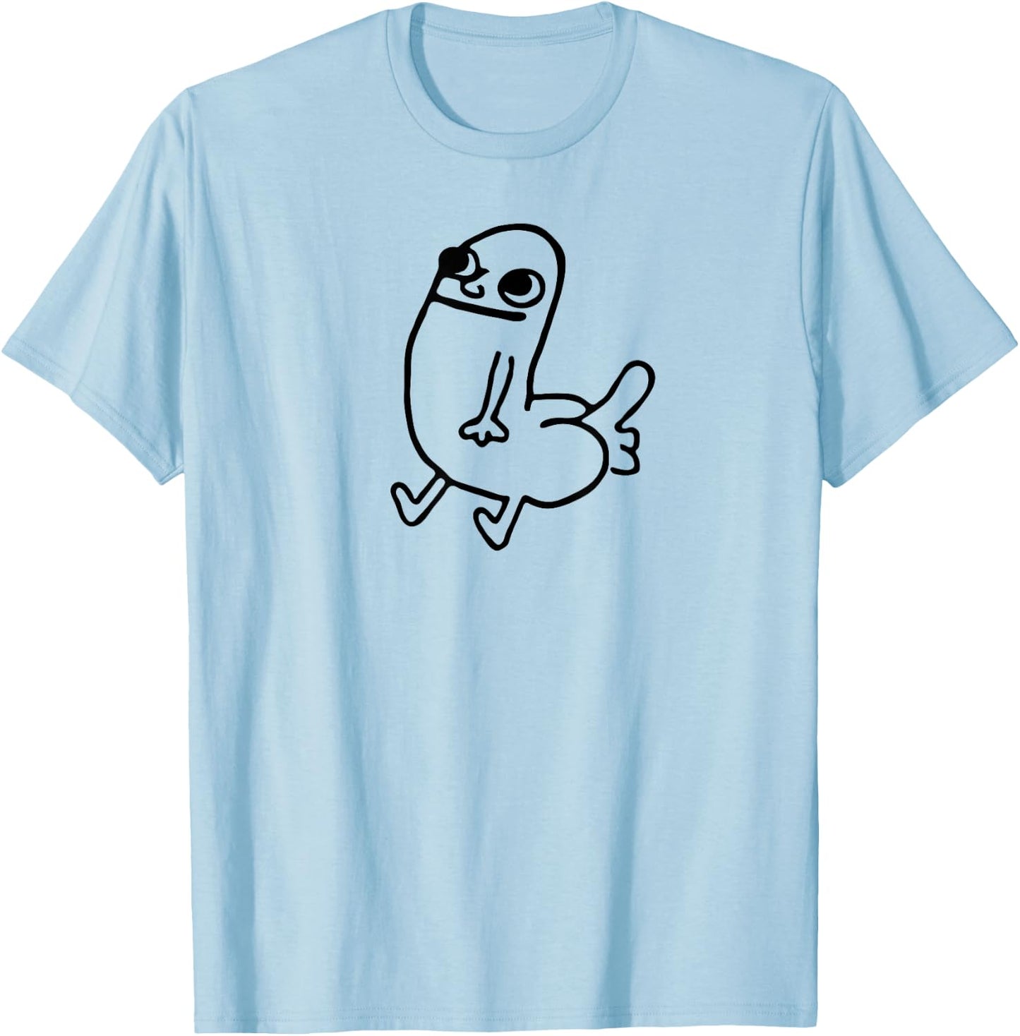 Dickbutt Meme Shirt T-Shirt - T-Shirt | Light Blue