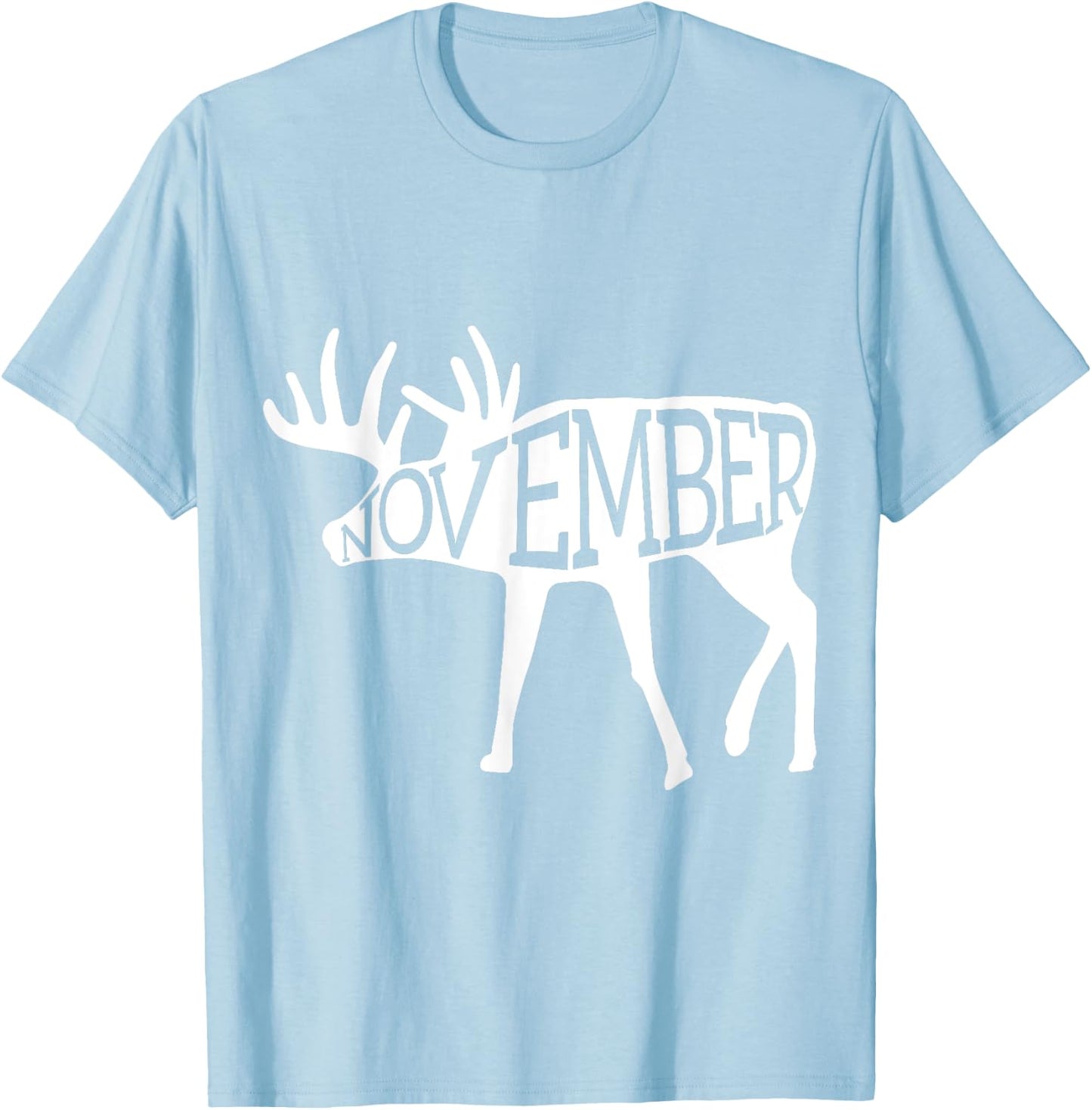 November Whitetail T-Shirt - T-Shirt | Light Blue