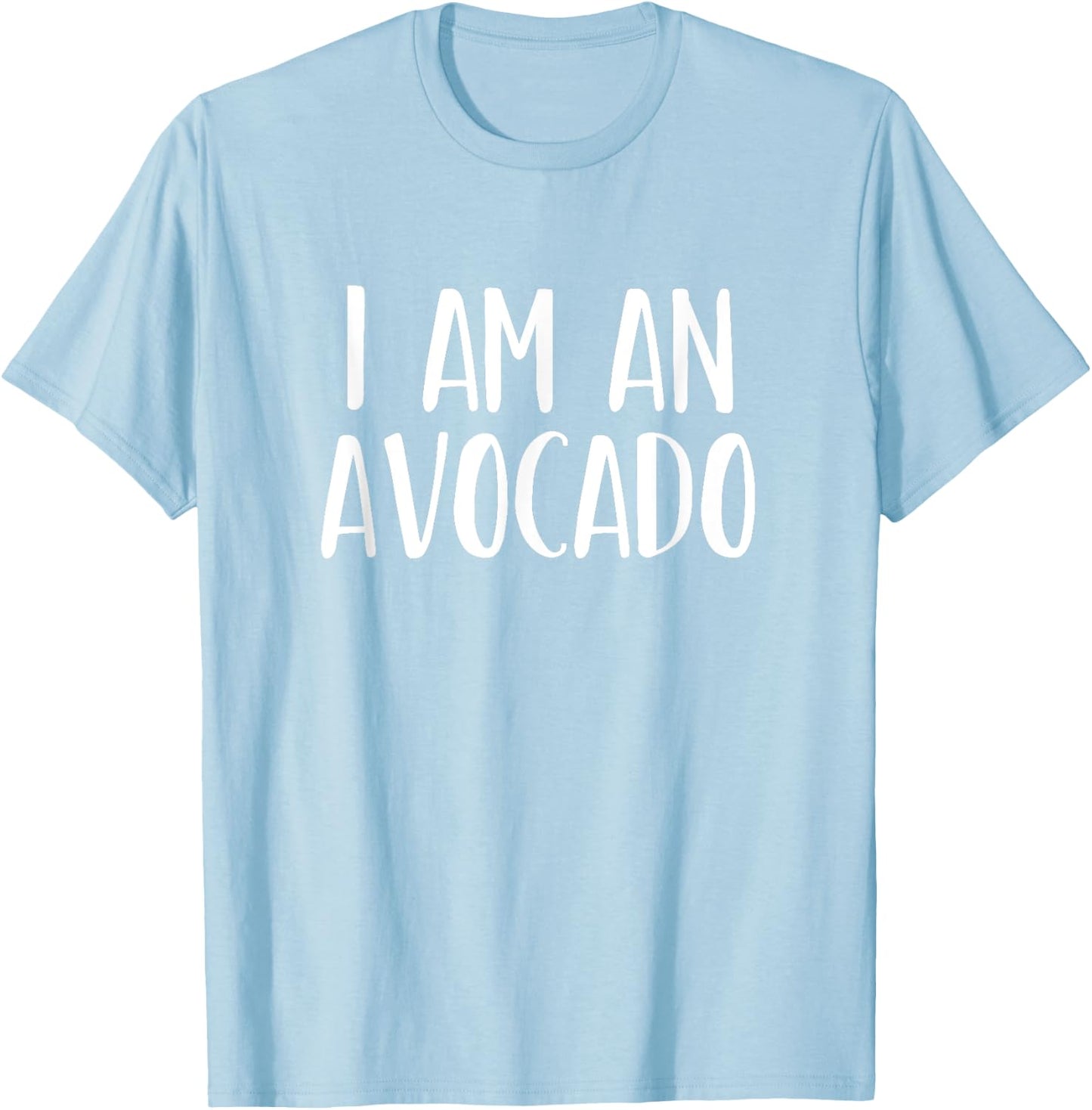 I Am A Avocado Halloween I'm Simple Costume Lazy T-Shirt - T-Shirt | Light Blue