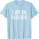 I Am A Avocado Halloween I'm Simple Costume Lazy T-Shirt - T-Shirt | Light Blue