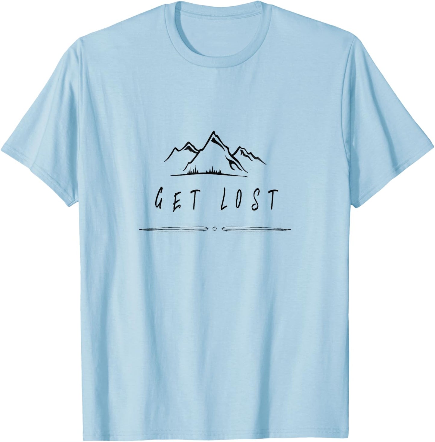 Get Lost Camping T-Shirt - T-Shirt | Light Blue