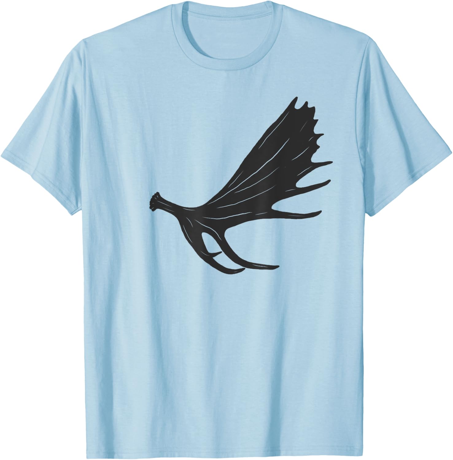 Moose Shed Antler ; Horn Hunter Moose Shirt Men Women T-Shirt - T-Shirt | Light Blue