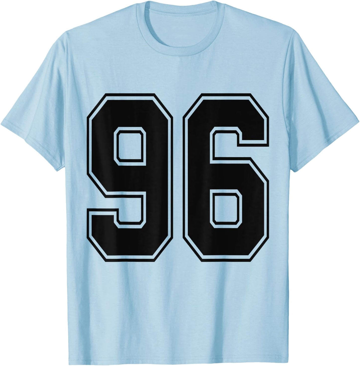 #96 Number 96 Sports. Jersey My Favorite Player #96 T-Shirt - T-Shirt | Light Blue