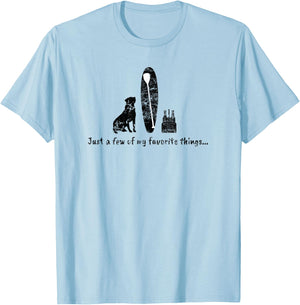 Surf SUP Paddle Board Dog Beer Life Favorites Women T-Shirt - T-Shirt | Light Blue