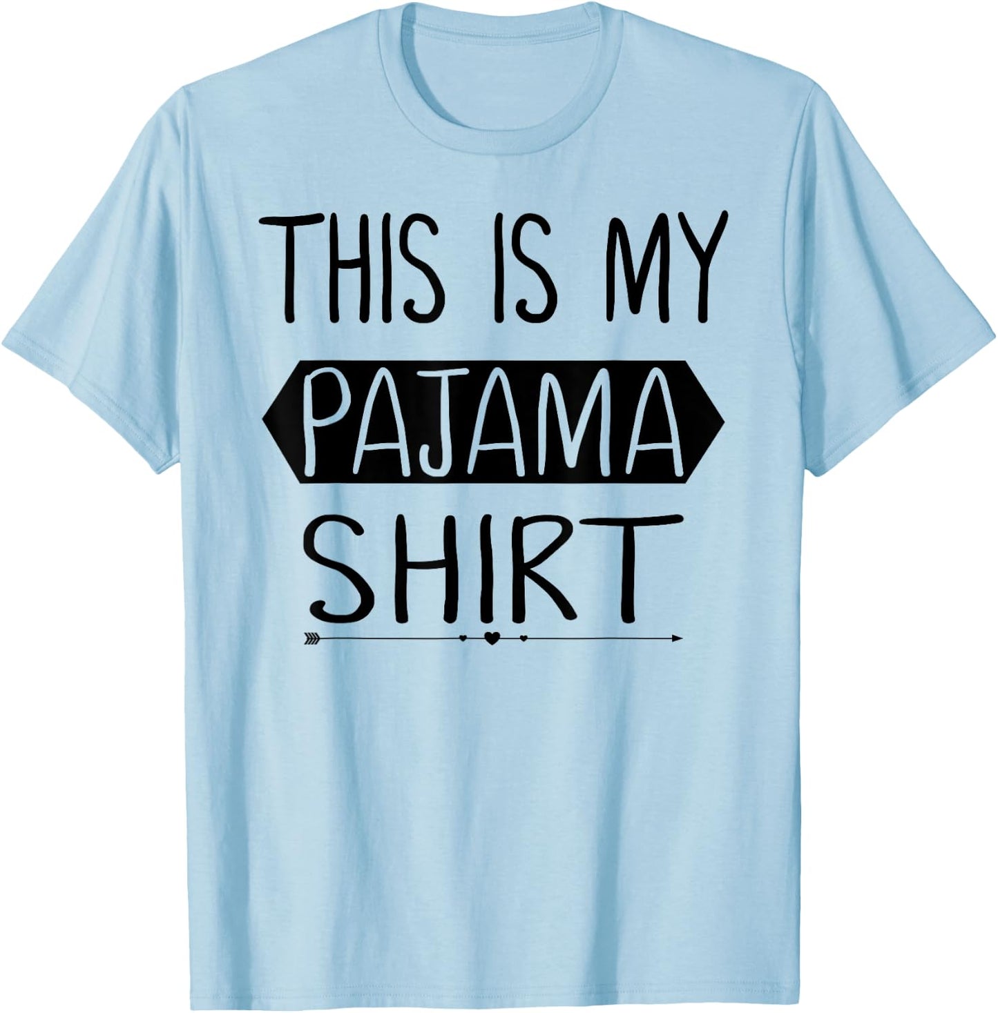 Kids Pajamas Shirt Funny Pajamas PJ Top Teen Girls Boys T-Shirt - T-Shirt | Light Blue