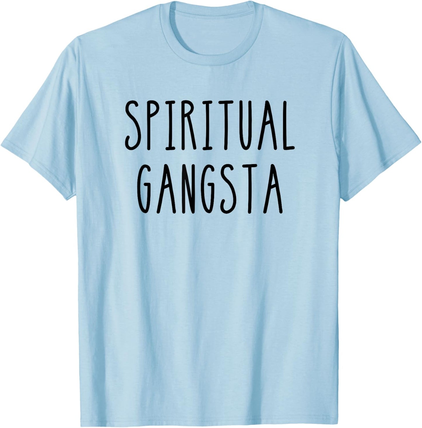 Yogi Funny Yoga Spiritual Gangsta T-Shirt - T-Shirt | Light Blue